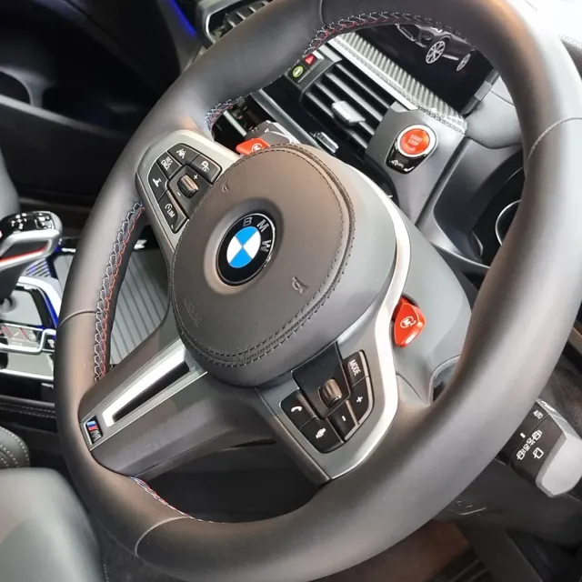 BMW steering wheel and interior controls